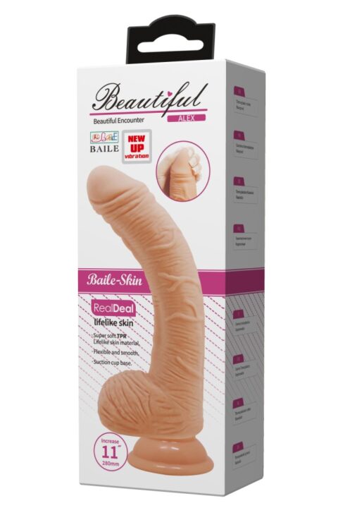 Beautiful Alex 11" Vibrating Dildo