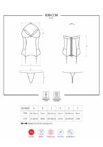 838-COR-3 corset & thong red  S/M - Image 5