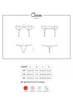 Charms garter belt & thong black L/XL - Image 3