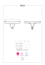 Miamor crotchless thong  S/M - Image 3
