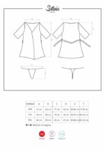 Satinia robe black  S/M - Image 2