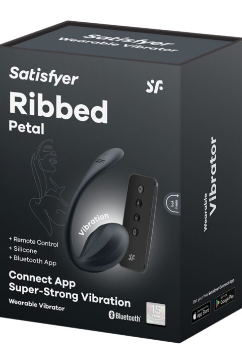 Ribbed Petal black