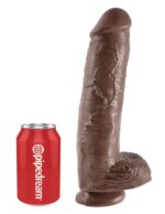 11" Cock with Balls  Brown - Image 3