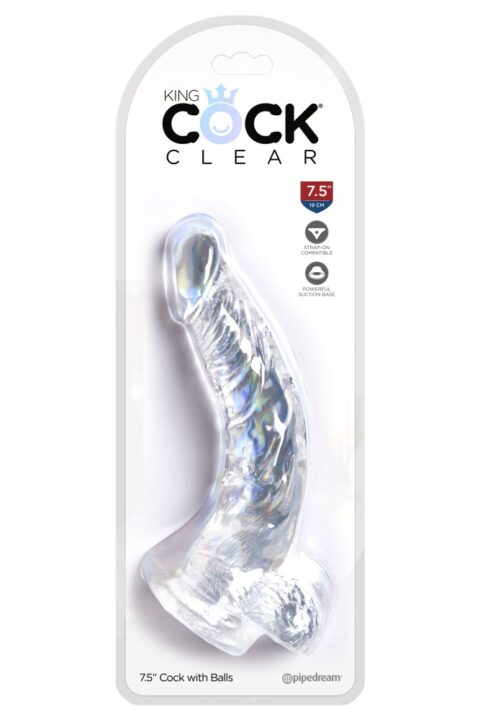 7.5" with balls Clear