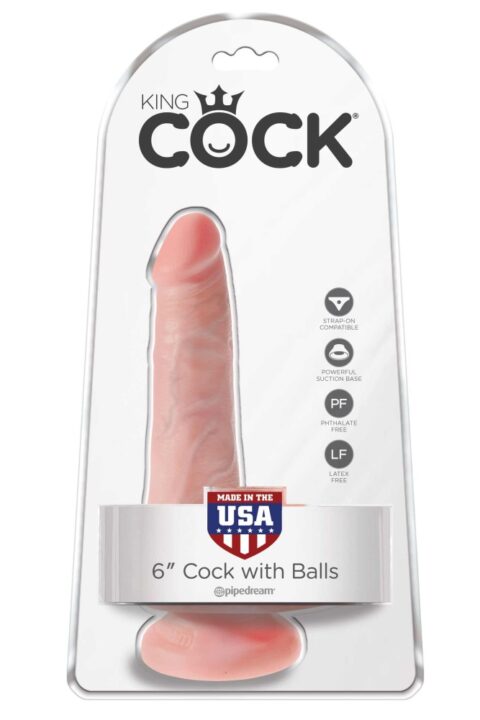 6" Cock with Balls  Light