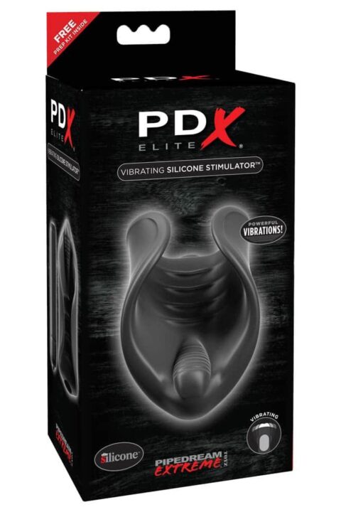 Vibrating Silicone Stimulator Black