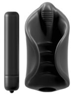Vibrating Silicone Stimulator Black - Image 3