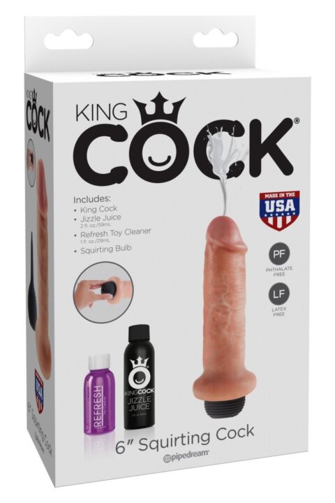 6" Squirting Cock  Light
