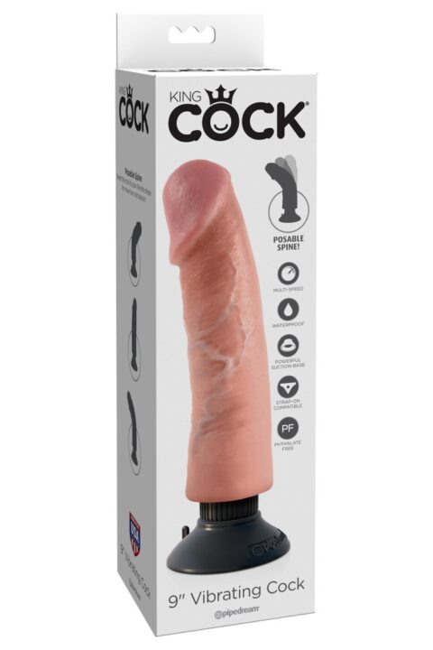 9" Vibrating Cock  Light