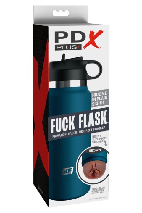 Fuck Flask Private Pleaser Discreet Stroker Brown