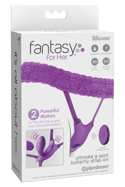 Ultimate G-Spot Butterfly Strap-On Purple