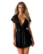 810-PEI-1 peignoir black  L/XL - Image 3