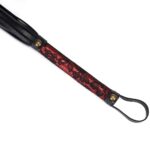 Victorian Garden: Lace and Vegan Leather Flogger Whip - Image 4