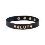 Gold Word Choker-SLUT - Image 2