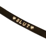 Gold Word Choker-SLUT - Image 3