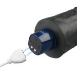 9.5" REAL SOFTEE Rechargeable Vibrating Dildo(Black) - Image 5