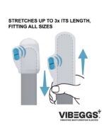 VIBEGGS - Candy Curves - Vibrating Masturbation Sleeve - White - Image 10