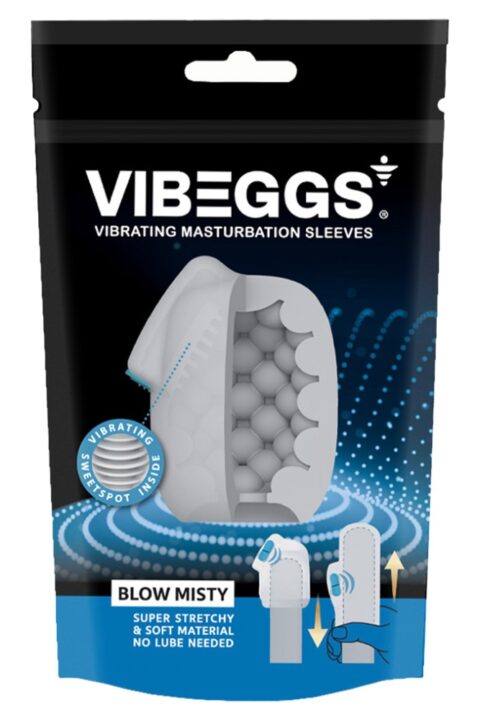 VIBEGGS - Blow Misty - Vibrating Masturbation Sleeve - White