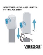 VIBEGGS - Naughty Nubs - Vibrating Masturbation Sleeve - White - Image 10