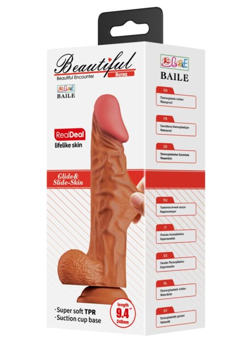 Beautiful Buraq 9,4 " Dildo Brown