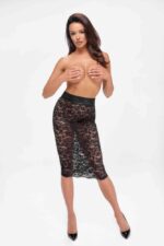 Ambivalence lace up midi skirt  - XL - Image 3
