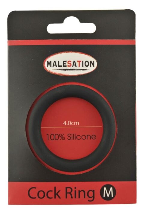Malesation Silicone Cock Ring Black M