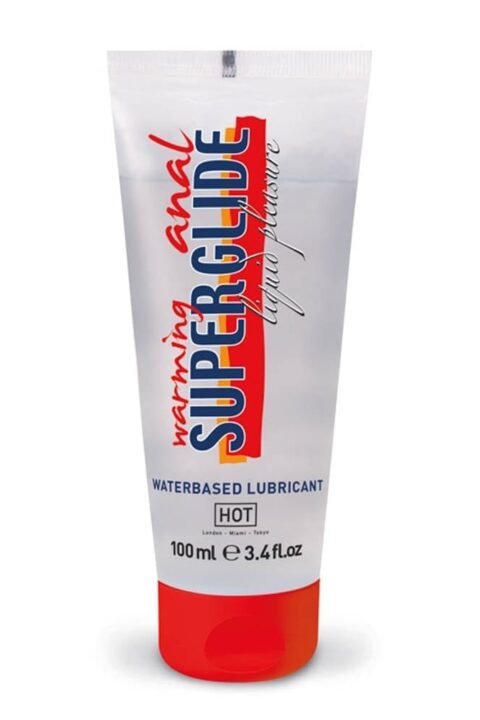HOT Anal Superglide Warming Liquid Pleasure - waterbased lubricant 100 ml