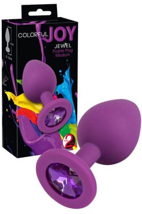 Colorful Joy Jewel Purple Plug