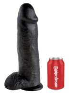12" Cock with Balls Black - Image 4