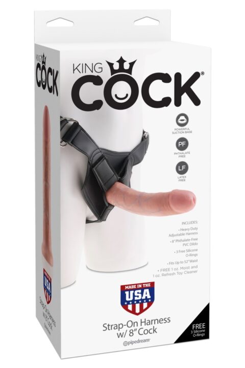 Strap on Harness with 8" Cock Light