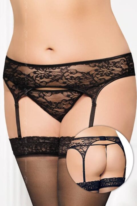Garterbelt 3316 - Plus Size - black {} XXXL