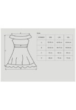 Flores chemise & thong black L/XL - Image 3